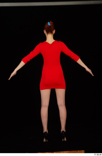 Kyoko clothing red dress standing whole body 0013.jpg